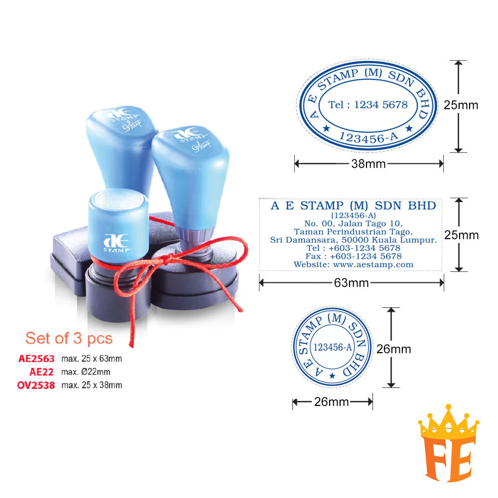 AE Self Inking Gel Stamp All Size