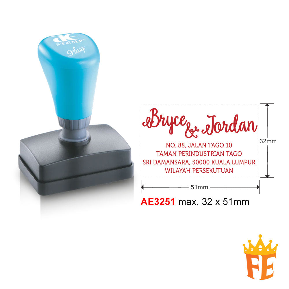 AE Self Inking Gel Stamp All Size