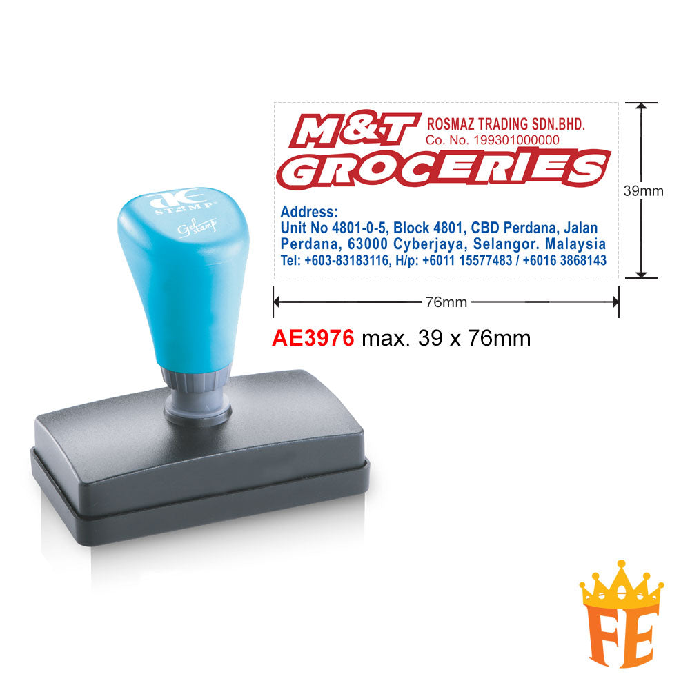 AE Self Inking Gel Stamp All Size