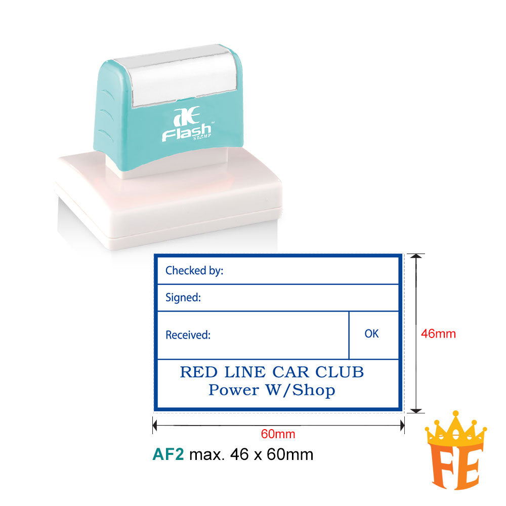 AE Flash Self Inking Stamp All Size