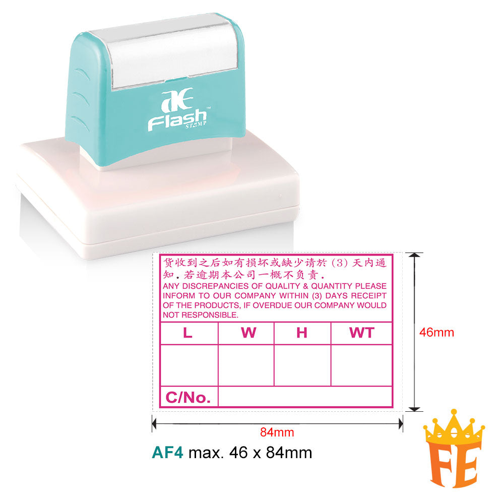 AE Flash Self Inking Stamp All Size