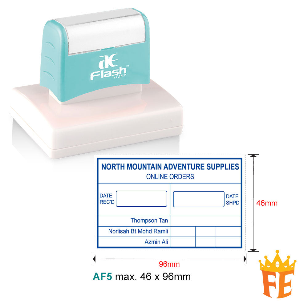 AE Flash Self Inking Stamp All Size