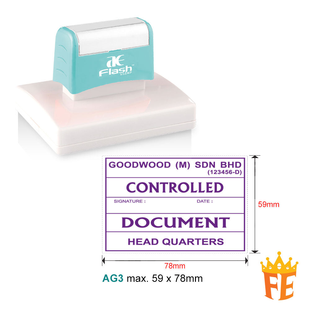 AE Flash Self Inking Stamp All Size