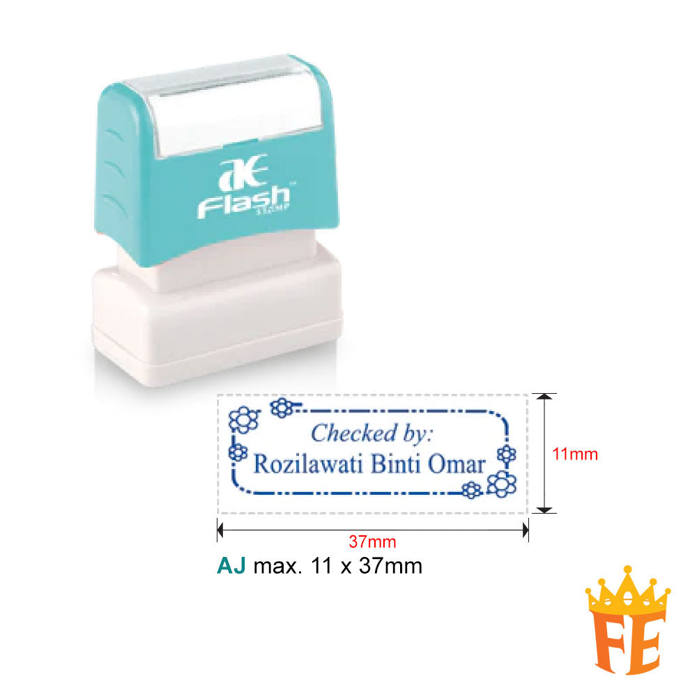 AE Flash Self Inking Stamp All Size