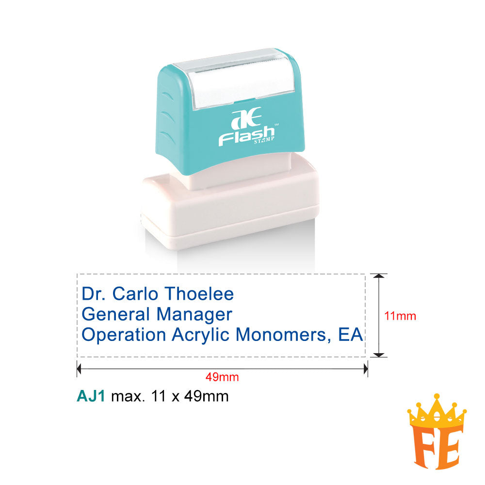 AE Flash Self Inking Stamp All Size