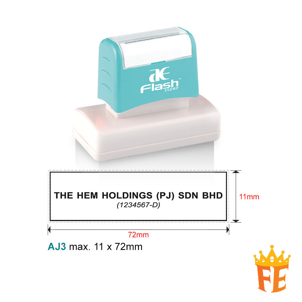 AE Flash Self Inking Stamp All Size