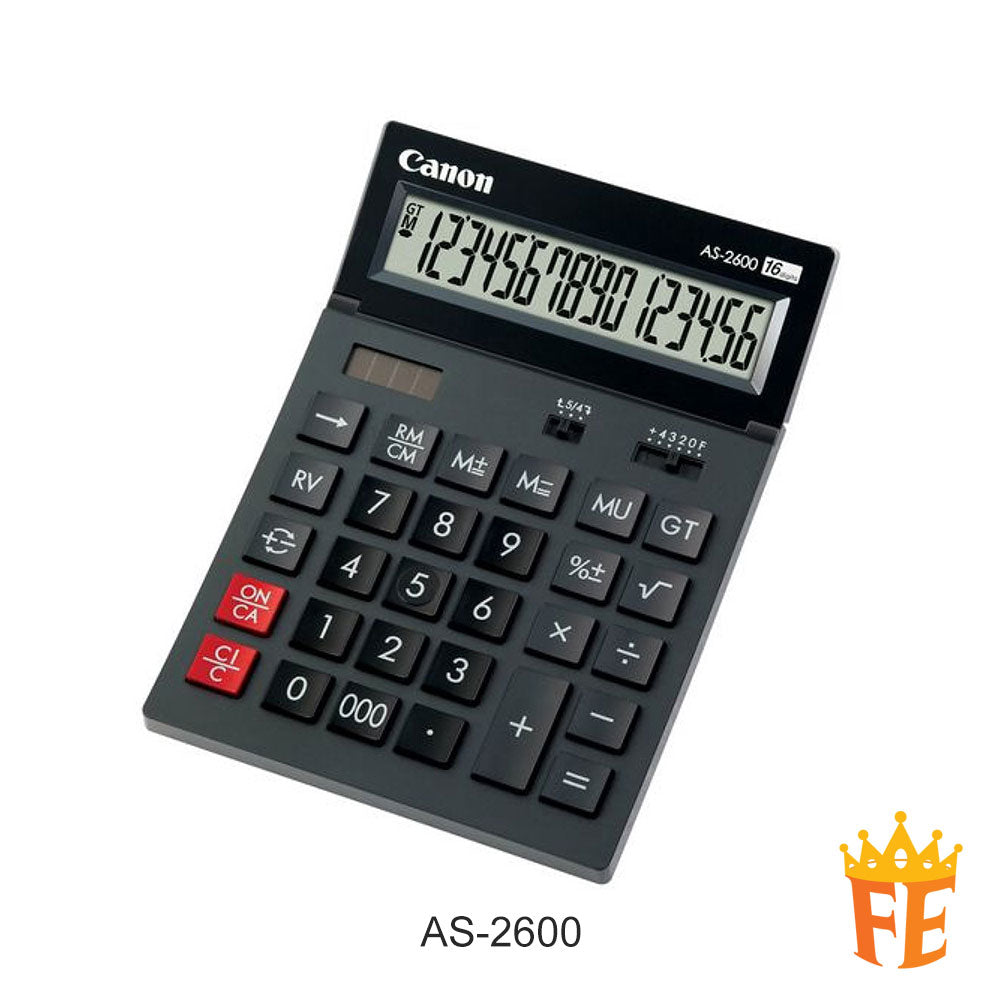 Canon Calculator Desktop 16 Digits AS-2600