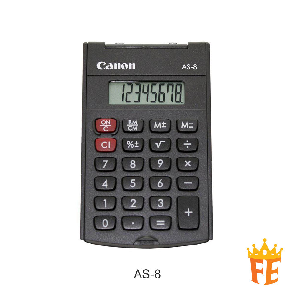 Canon Calculator Pocket Size (Handheld) AS-8