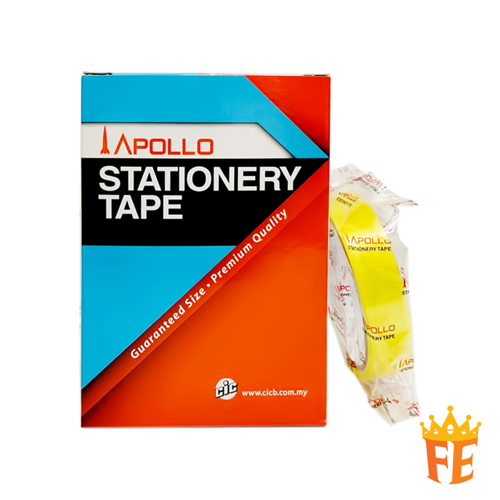 Apollo Stationery Tape (27.5meter) 12 / 18 / 24mm