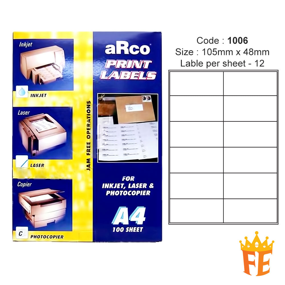 Arco Print / Addressing Labels All Size