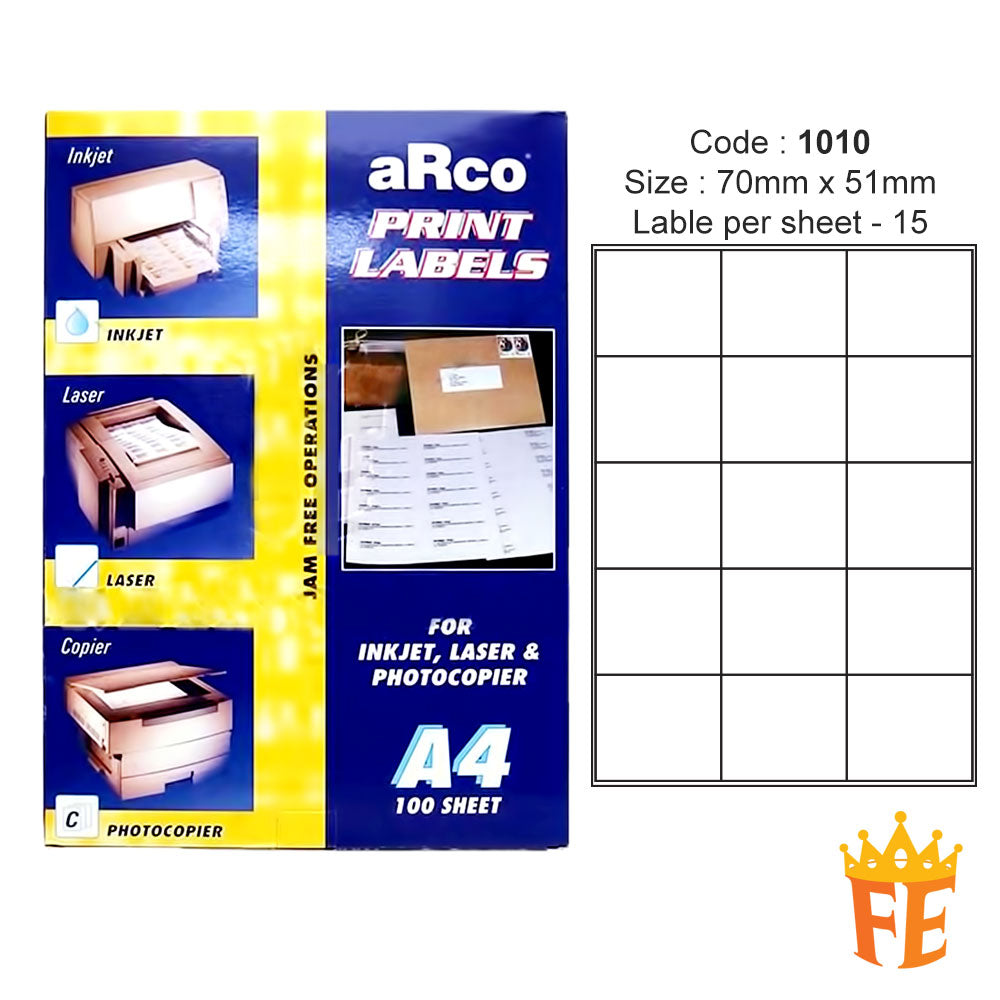 Arco Print / Addressing Labels All Size