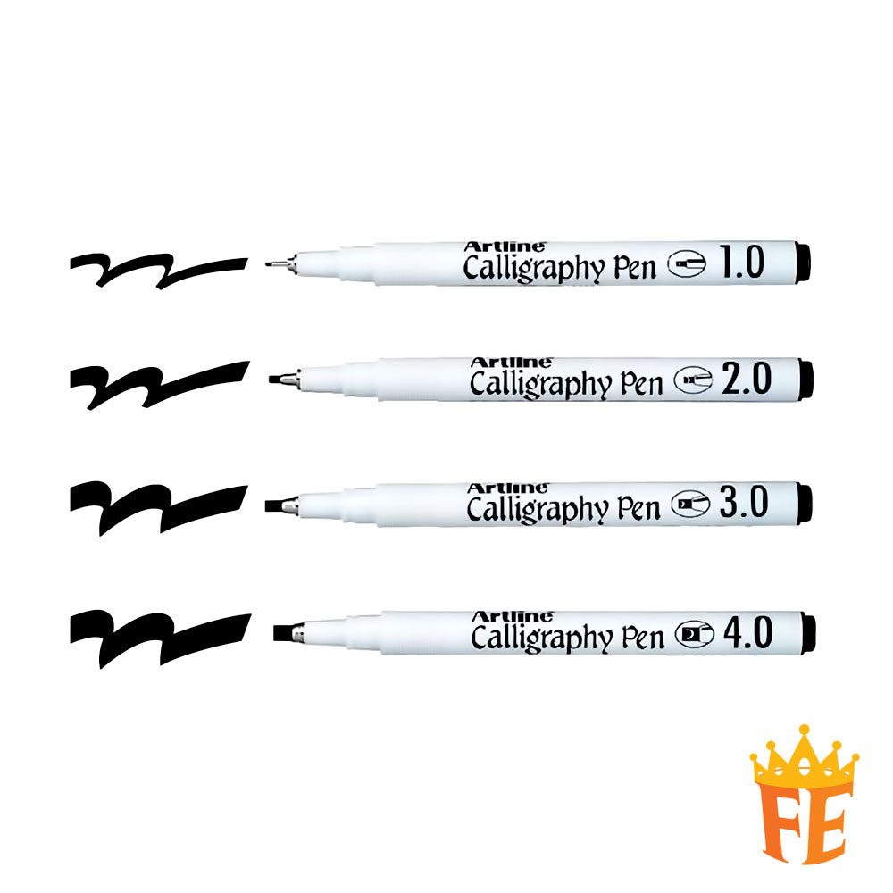 Artline Calligraphy Pen Ab Chisel Tip All Size