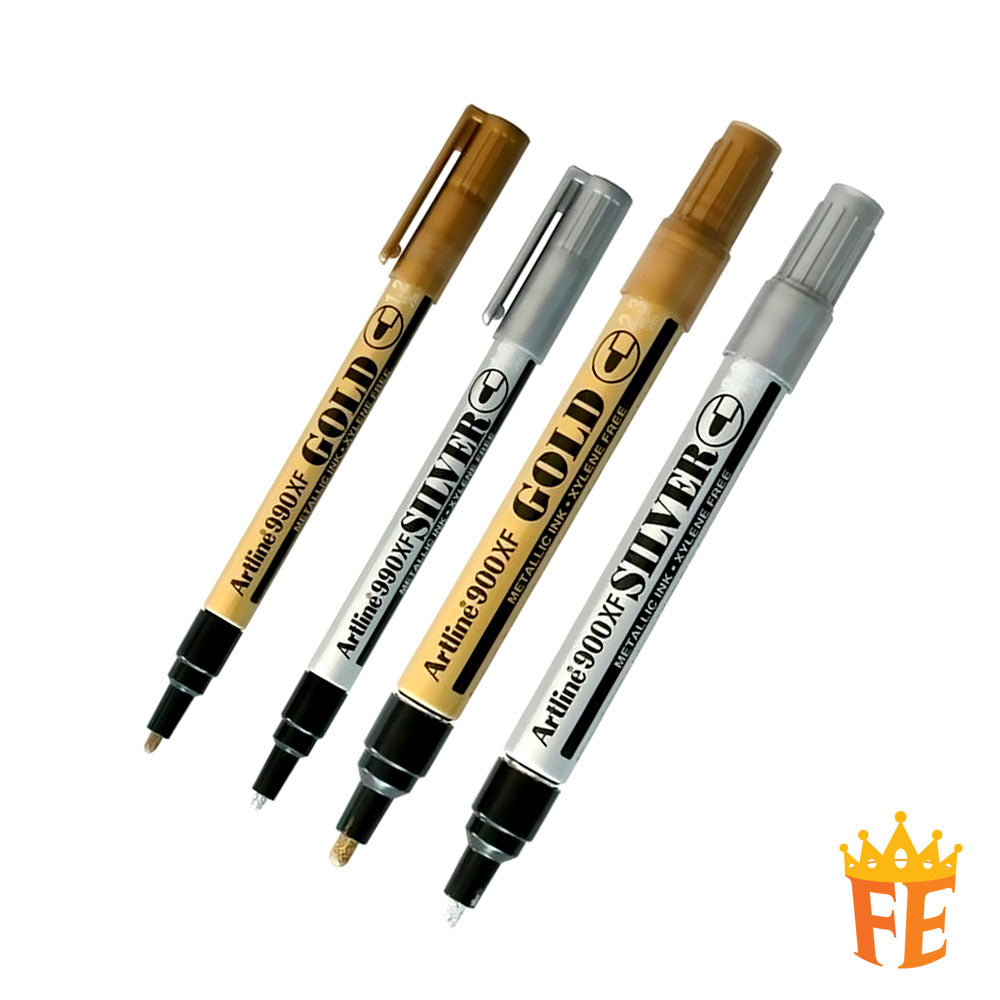 Artline Metallic Marker 990Xf / 900xf Gold / Silver