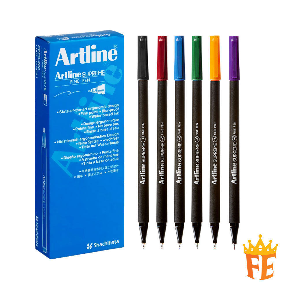 Artline Supreme Fine Pen 0.4mm All Colour