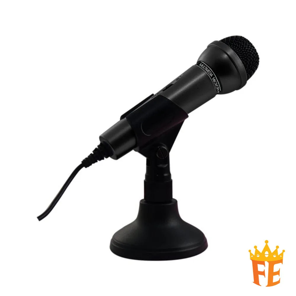 CLiPtec Multimedia Dual Drivers Table Stand Microphone Black BMM-610