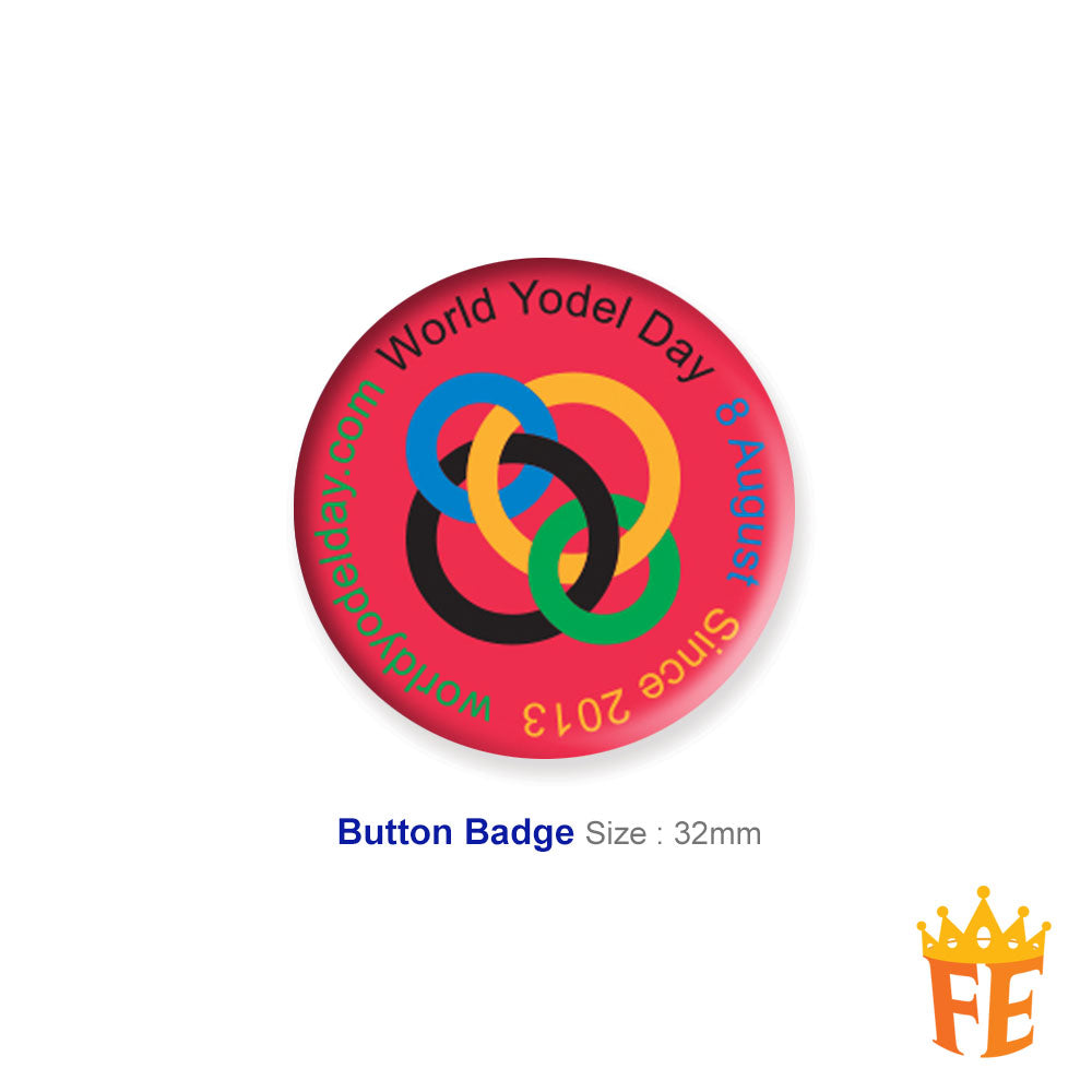 Button Badge 32mm / 44mm / 58mm / Pin / Magnet / Keychain / Ribbon