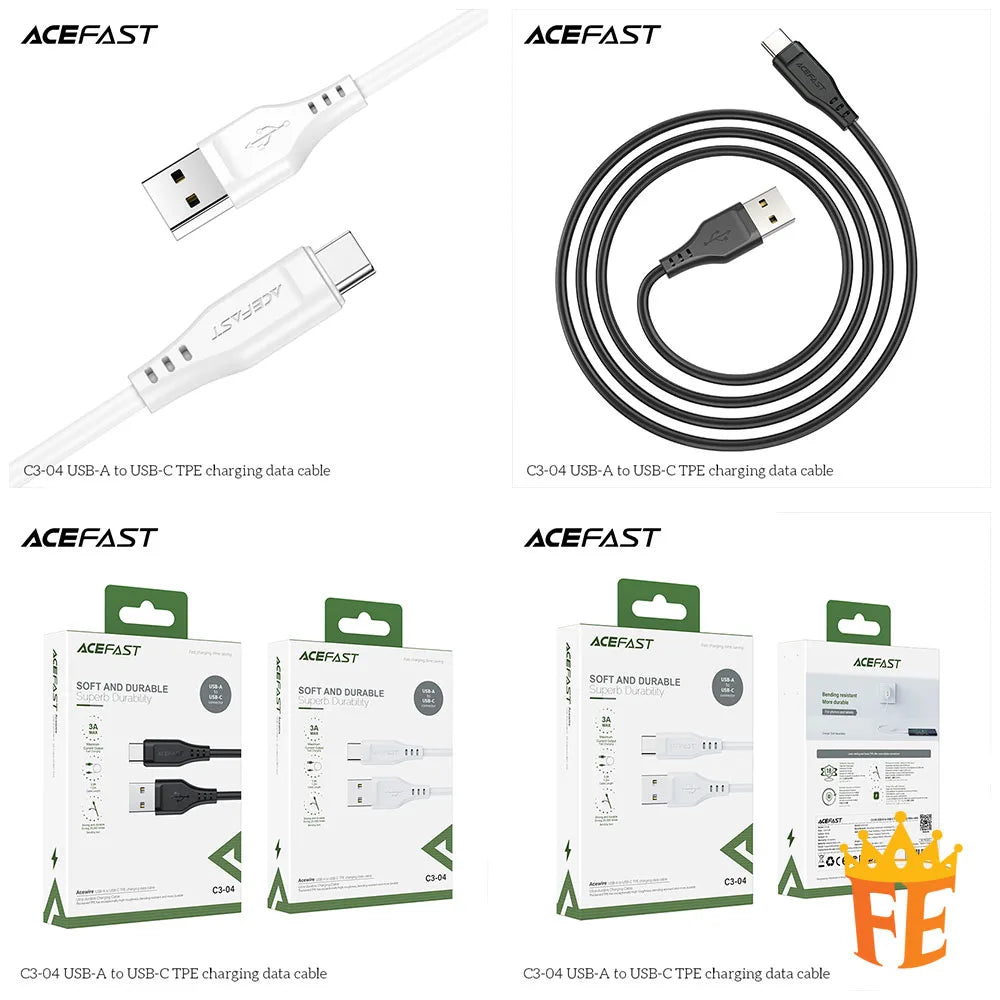 ACEFAST USB-A to USB-C Type Charging Data Cable 1.2M C3-04