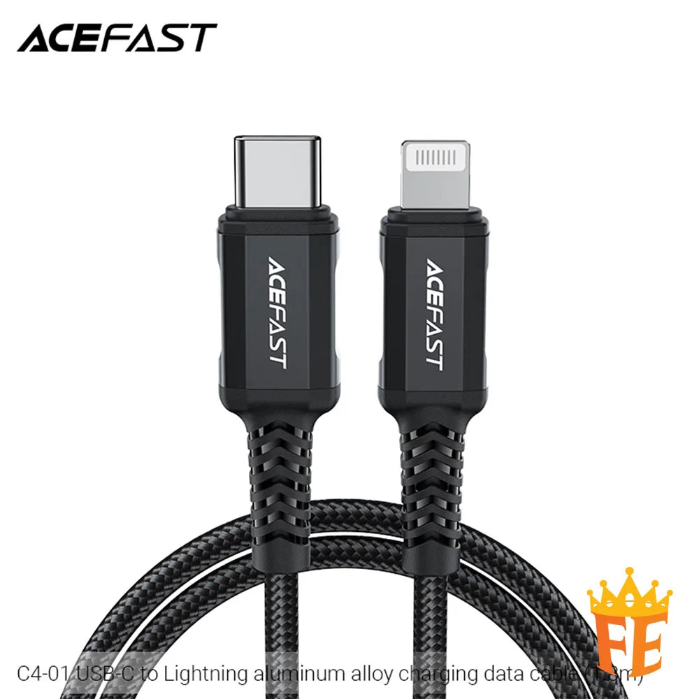 ACEFAST PD30W USB-C to Lightning Aluminum Alloy Charging Data Cable 1.8M C4-01