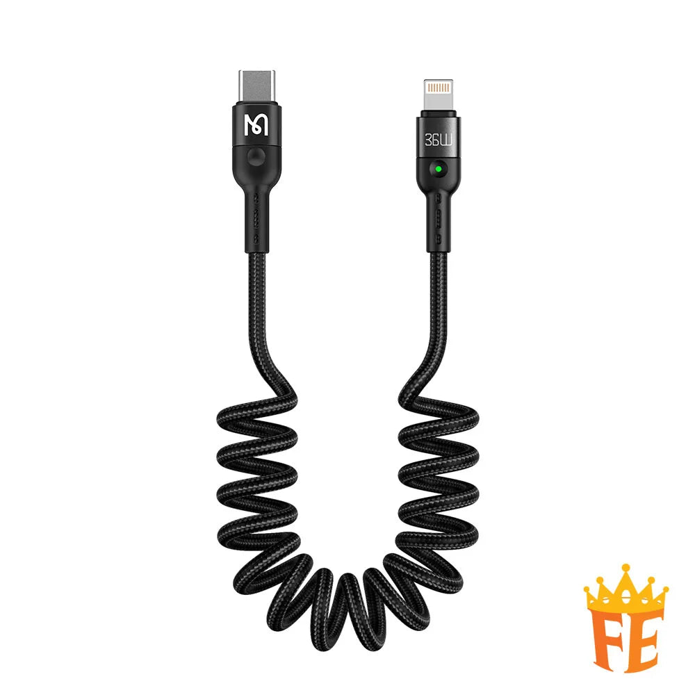 Mcdodo USB to Lightning Cable Spring 1.8m CA-6410 (Black