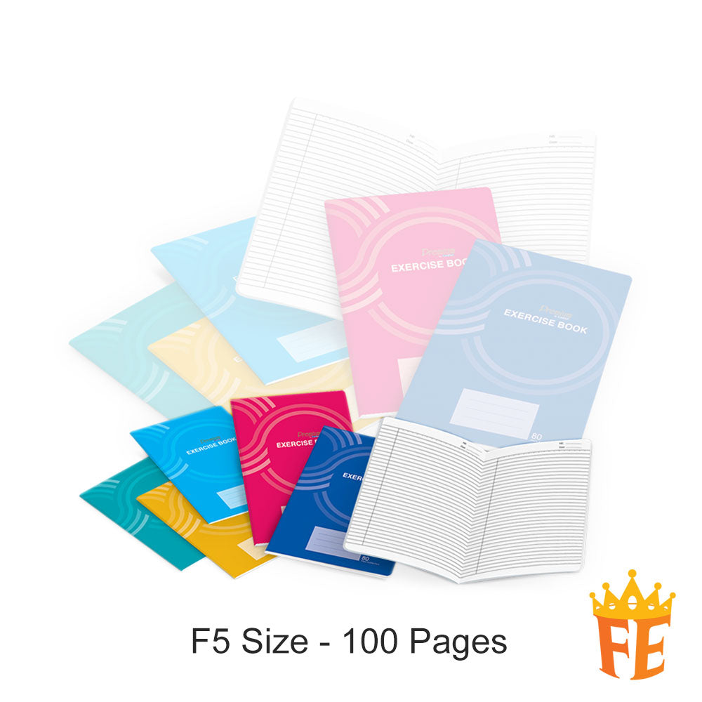 Campap Exercise Book ( including cover ) 60gsm F5 / A4 - 80 / 100 / 120 / 160 / 200 Pages