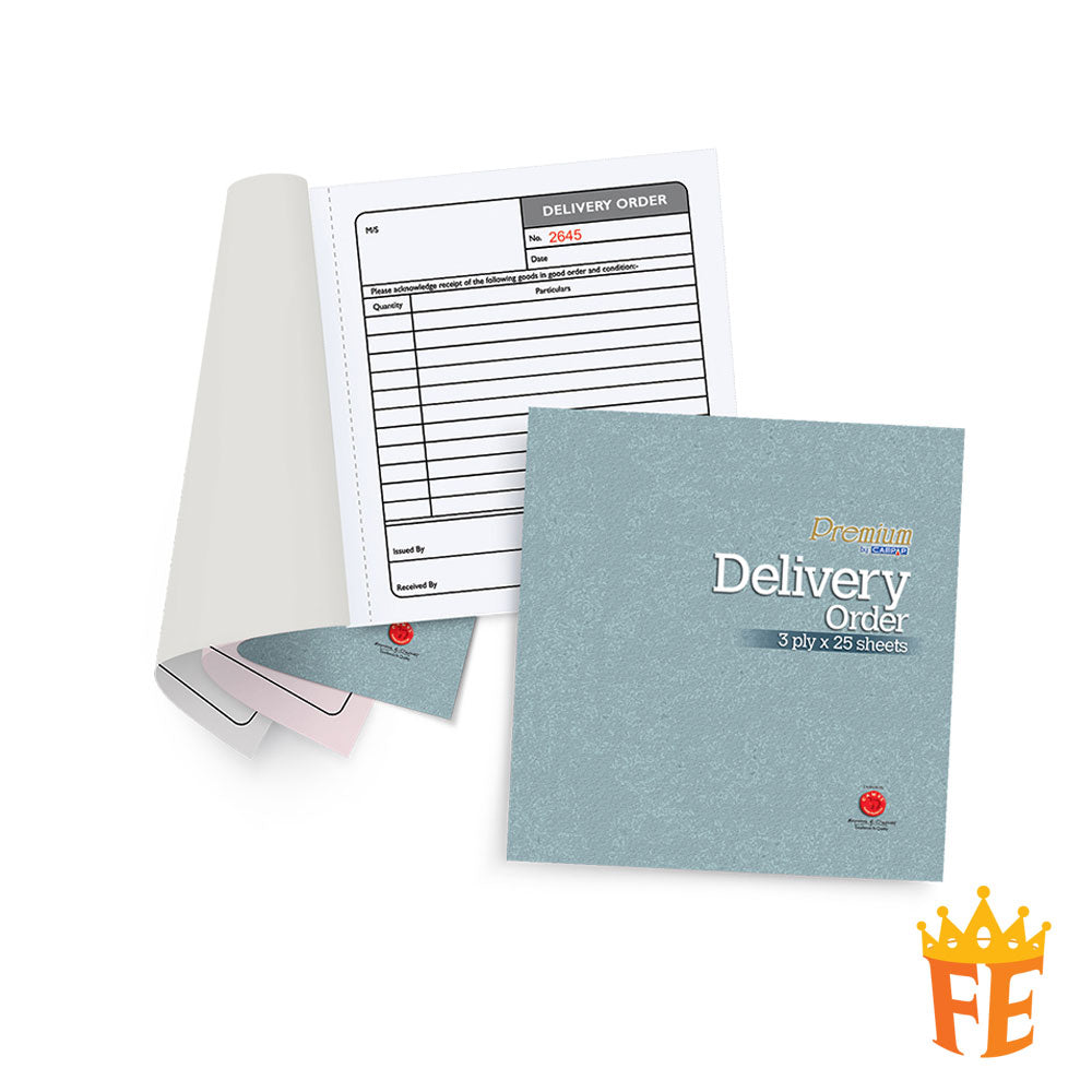 Campap Delivery Order (English) Numbers 60gsm 25 x 3 Ply 178mm X 190mm
