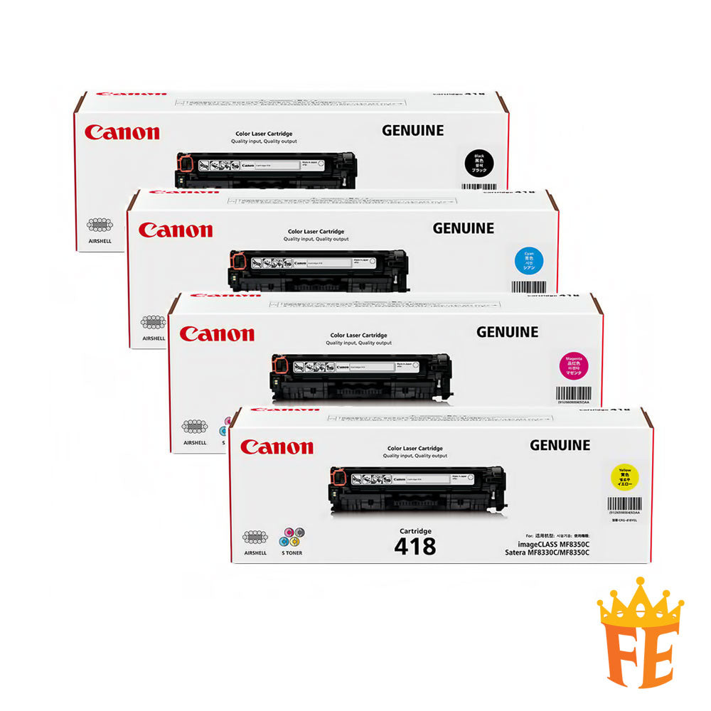 Canon Cart 418 Cyan, Magenta, Yellow & Black