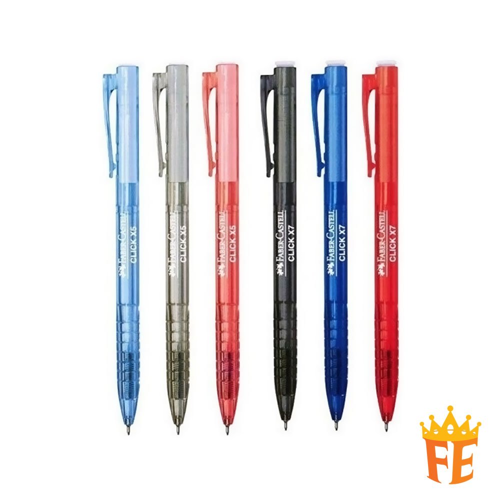 Faber Castell Click X5 0.5mm / 0.7mm, Black / Blue / Red