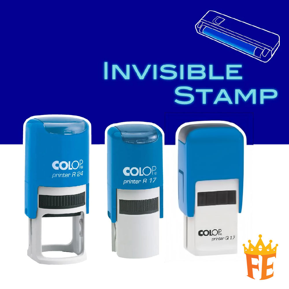 Colop Invisible Ink Stamp Set All Size