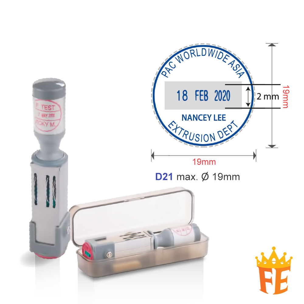 Colop Die Plate Dater / Time Stamp 12H / 24H All Size