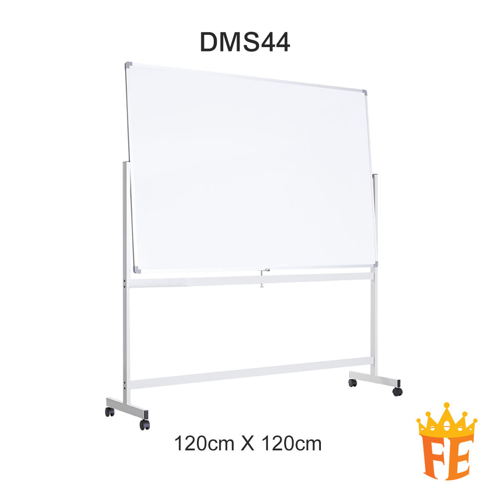 Whiteboard free-standing double-sided 120 x 90 cm