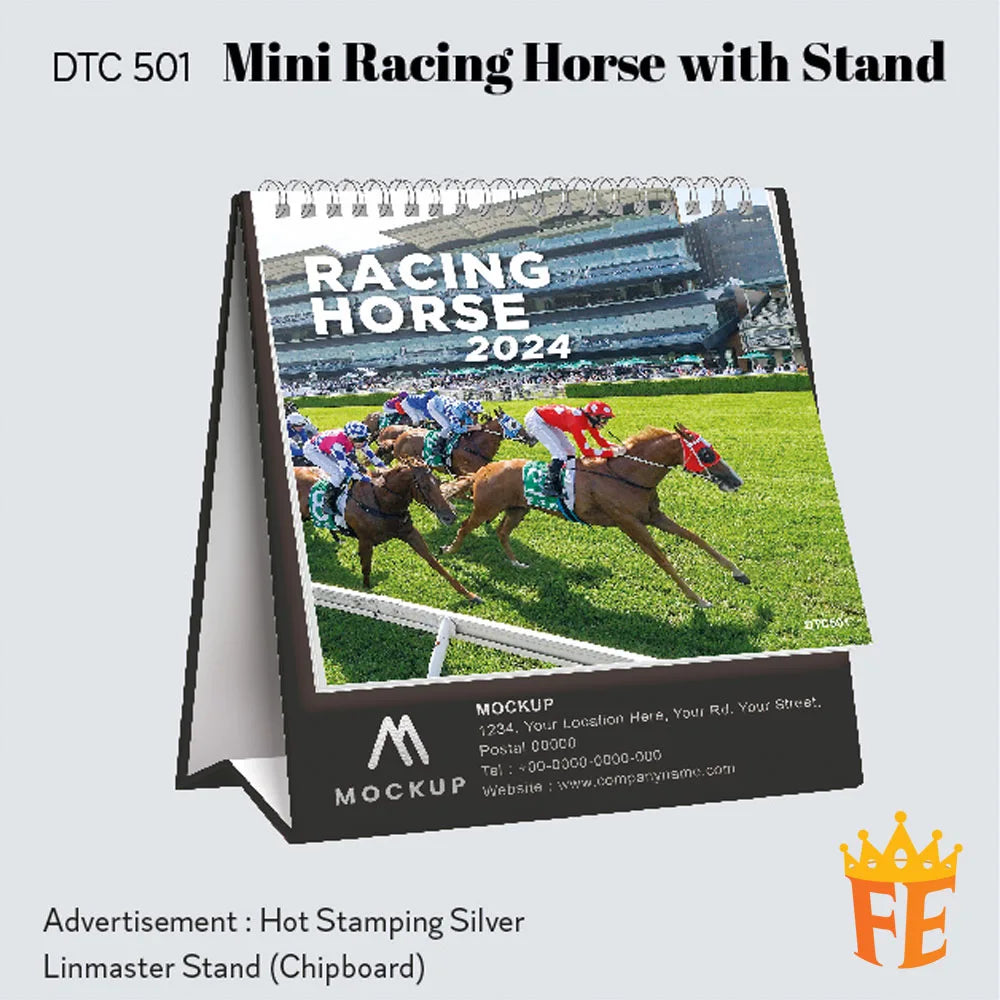 5" Mini Racing Horse Calendar
