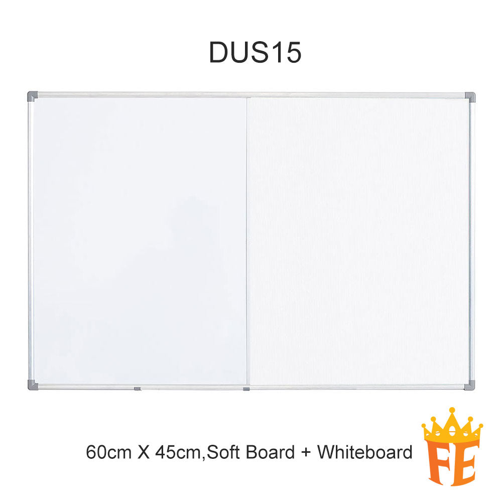 Standard Aluminium Frame Dual Board All Material, Size & Stand