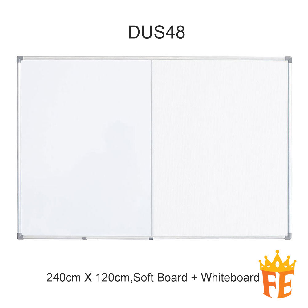 Standard Aluminium Frame Dual Board All Material, Size & Stand