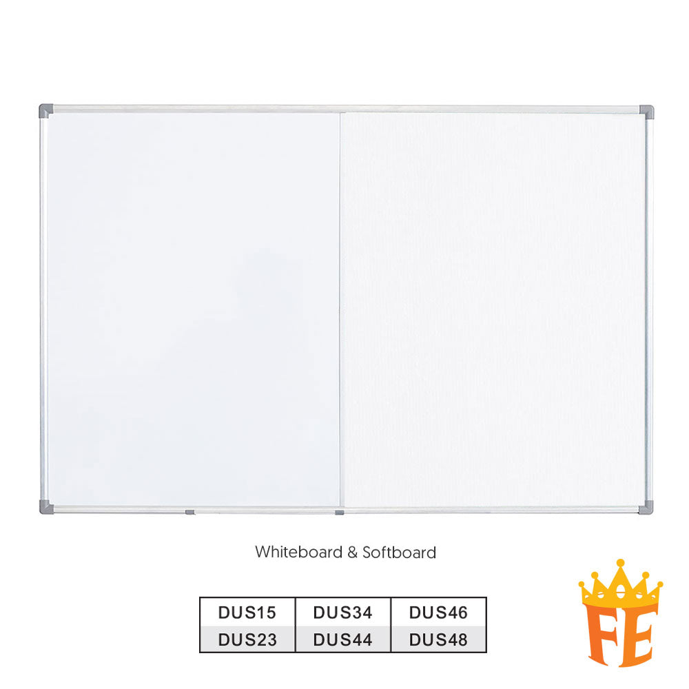 Standard Aluminium Frame Dual Board All Material, Size & Stand