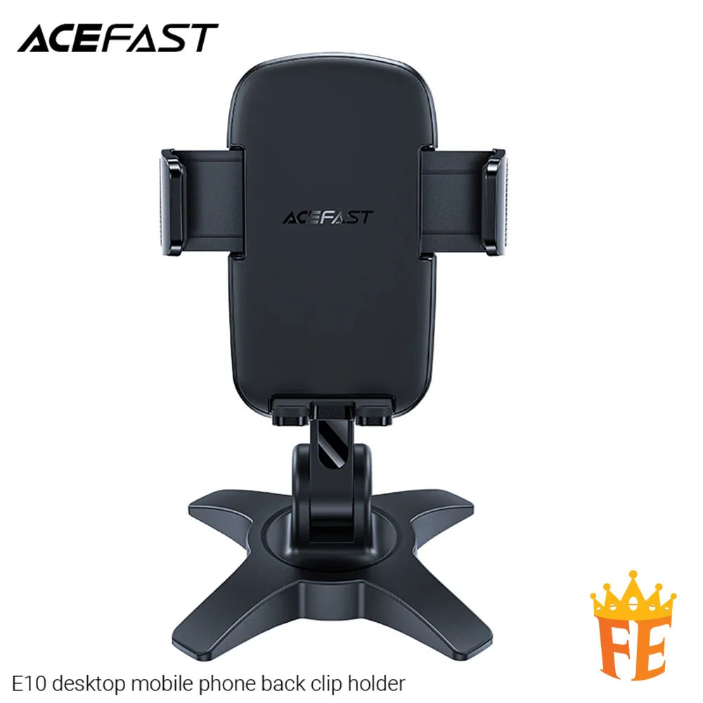 ACEFAST 360 degree Desktop Mobile Phone Back Clip Holder Black E10
