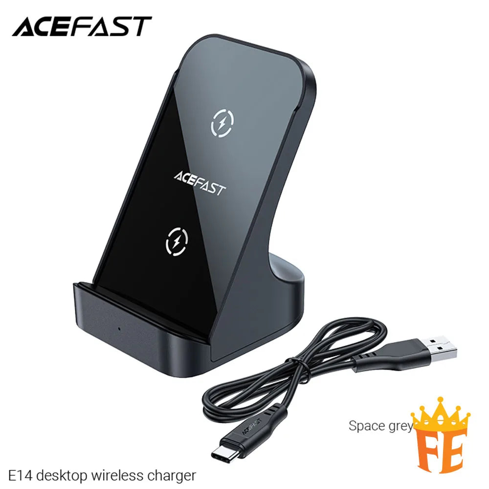ACEFAST 15W Desktop Wireless Charger Grey E14