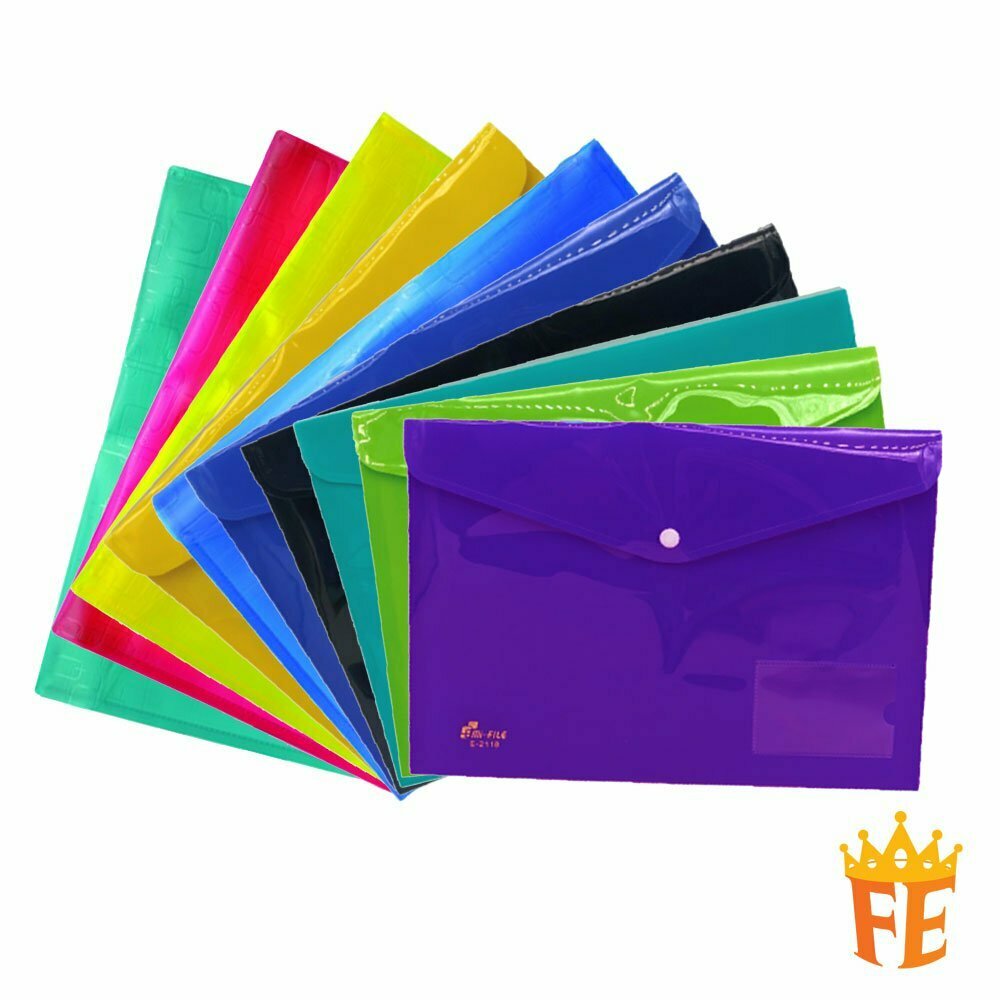 K2 PP Button Document Holder A4 / A3 Multi Colour