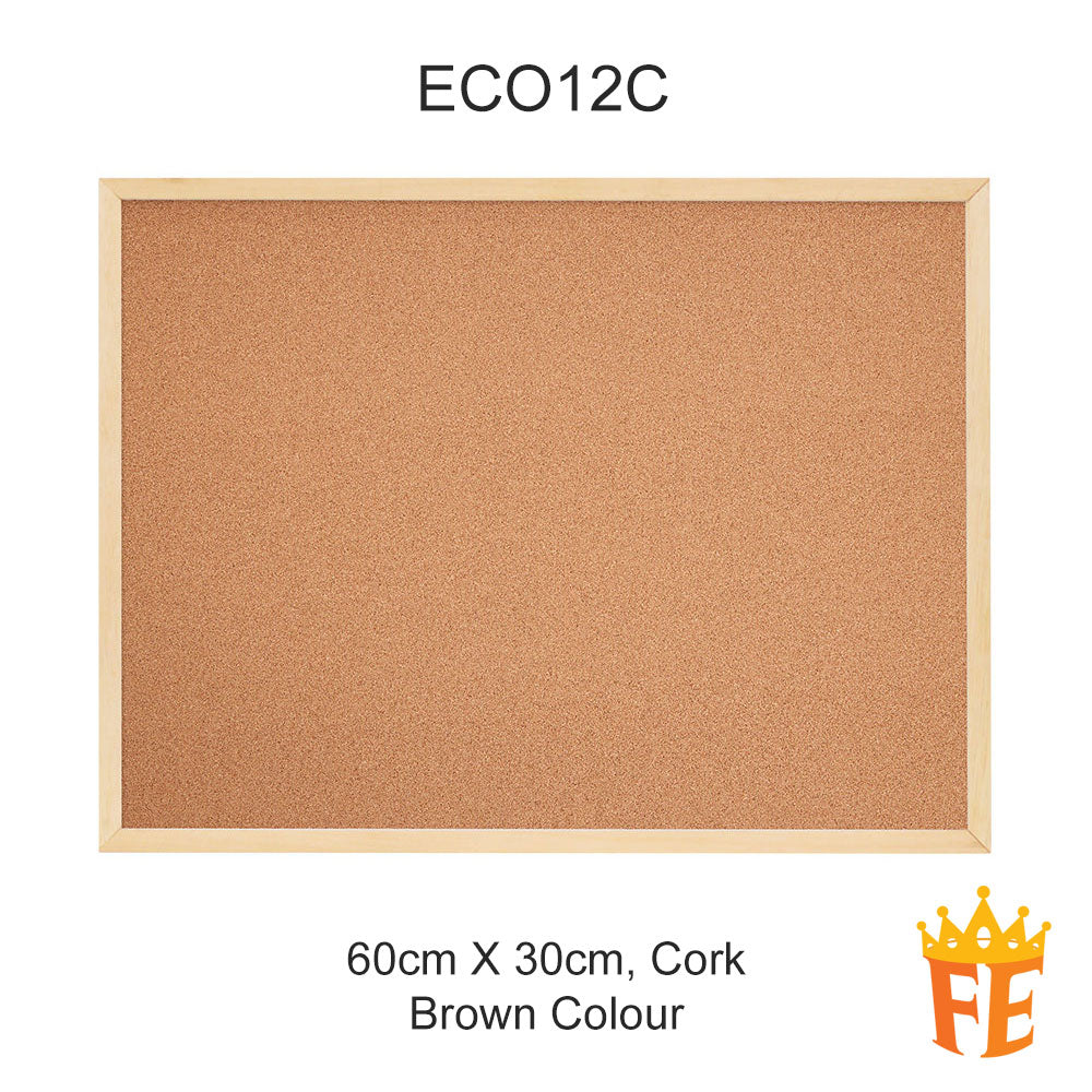 Eco Wooden Frame Wall Mounted Notice Board All Material & Size