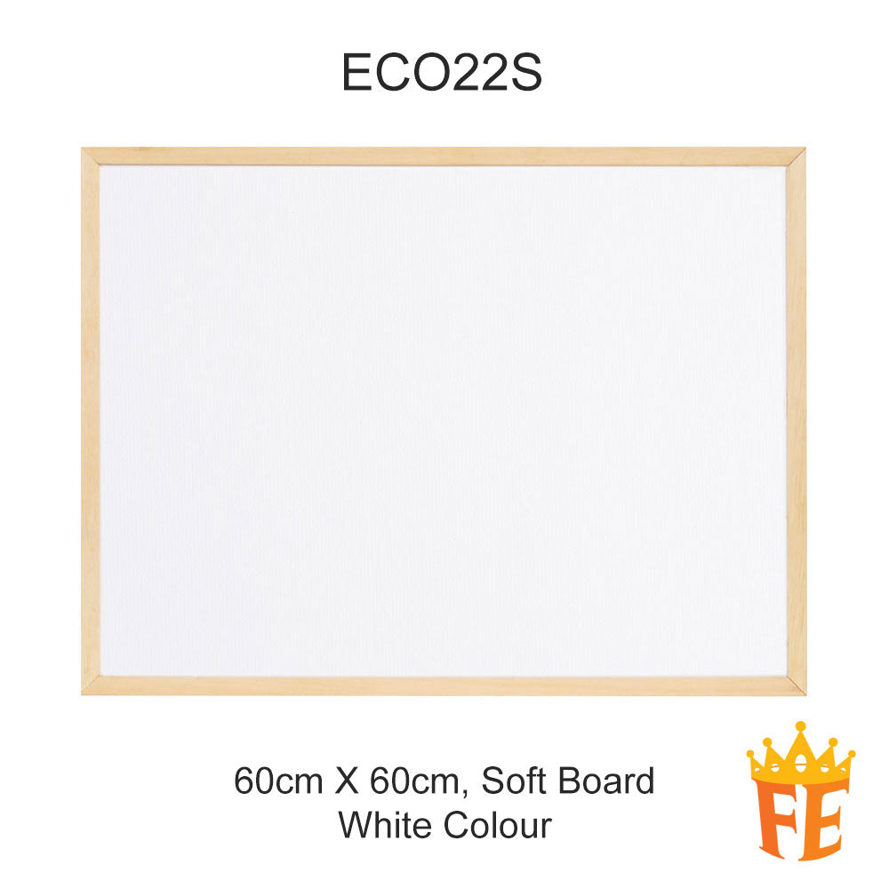 Eco Wooden Frame Wall Mounted Notice Board All Material & Size