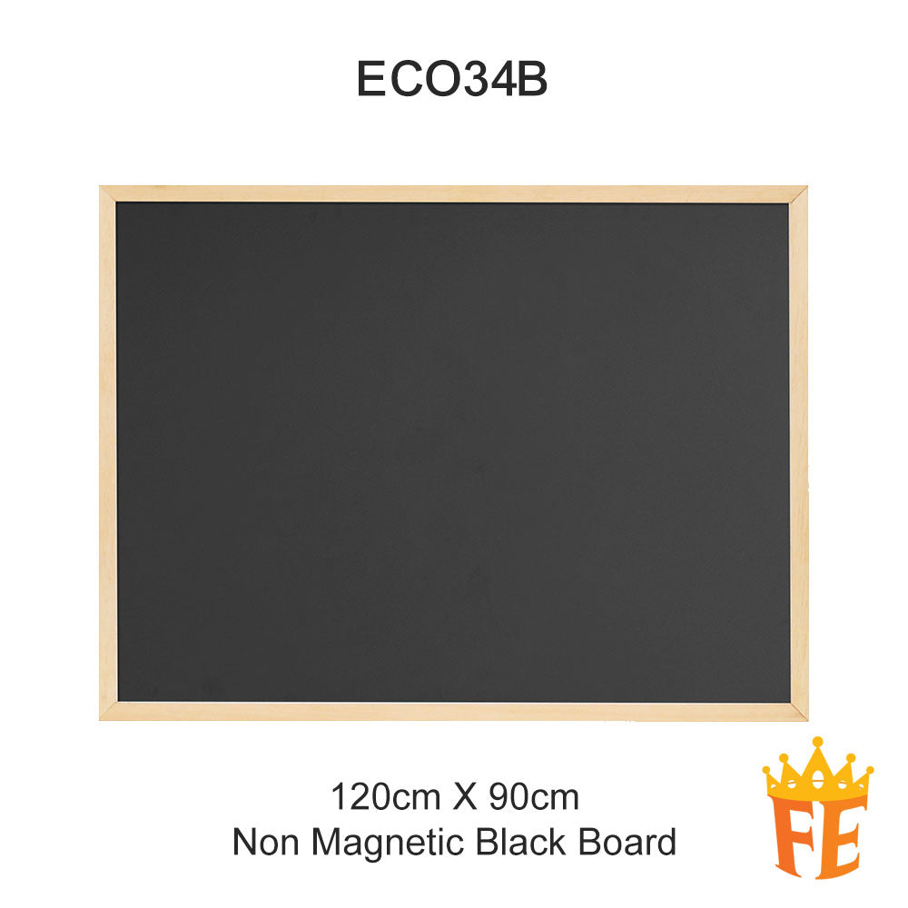 Eco Wooden Frame Whiteboard / Magnetic Green Board / Non Magnetic Black Board All Size