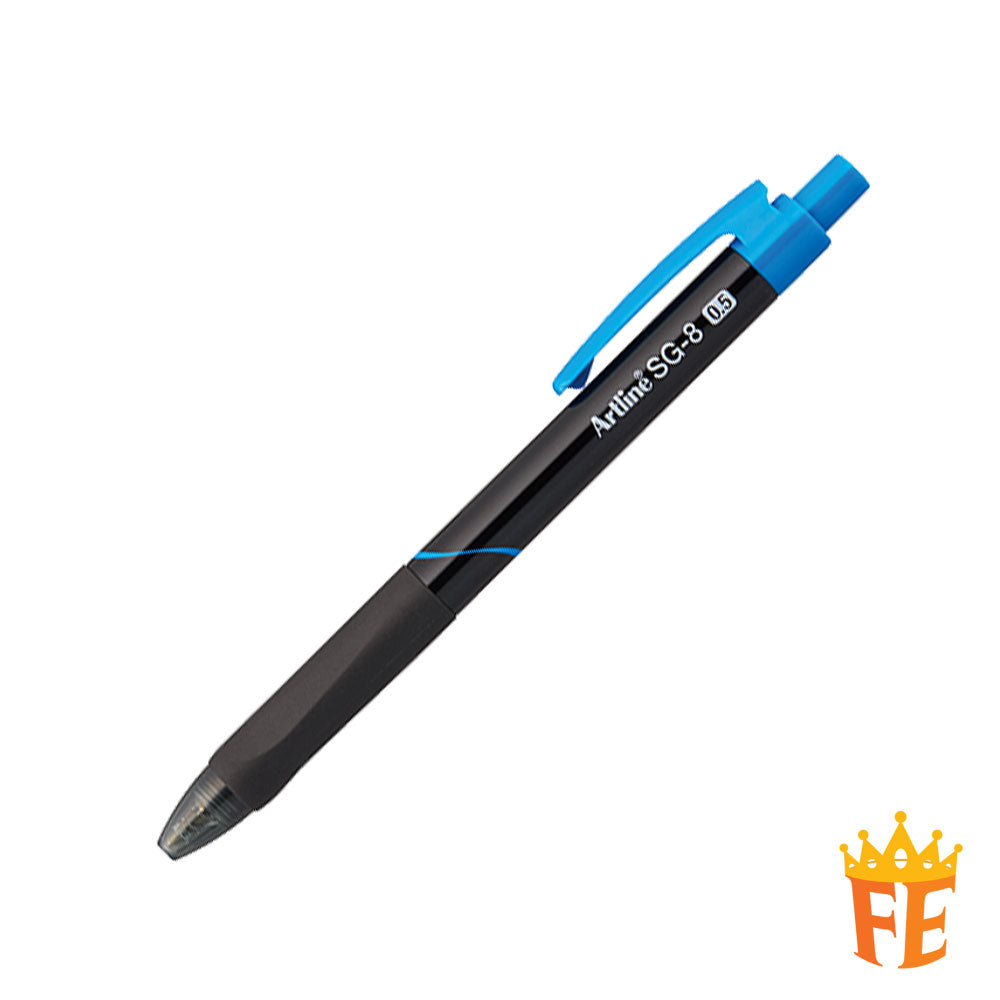 Artline Retractable Ballpoint Pen Sg-8 0.5mm Black / Blue / Red