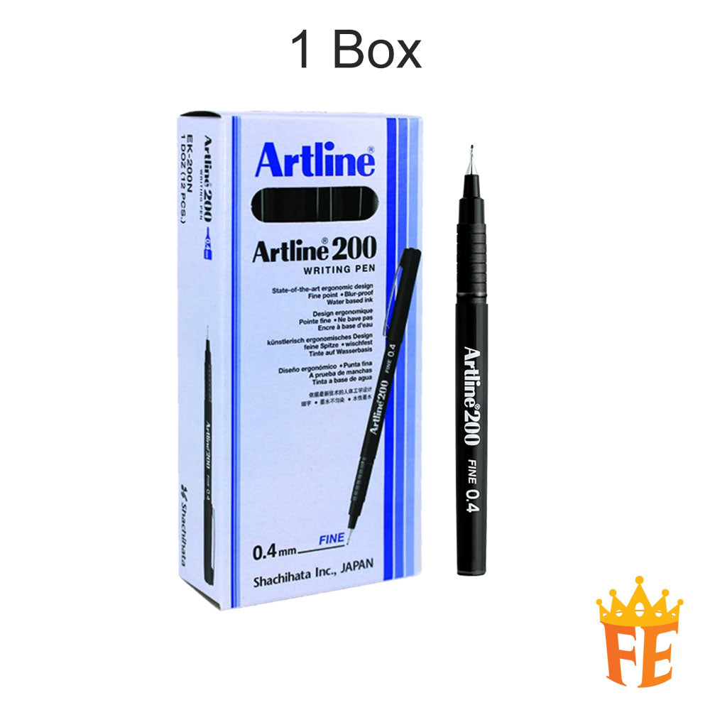 Artline Writing Pen Ek-200 / 210 / 220 Series Felt Tip All Colour