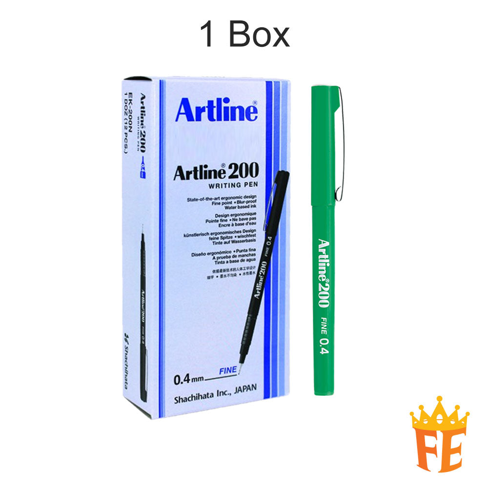 Artline Writing Pen Ek-200 / 210 / 220 Series Felt Tip All Colour