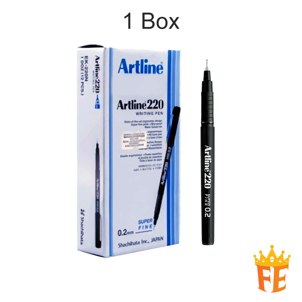 Artline Writing Pen Ek-200 / 210 / 220 Series Felt Tip All Colour