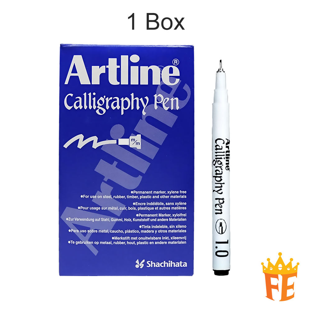 Artline Calligraphy Pen Ab Chisel Tip All Size