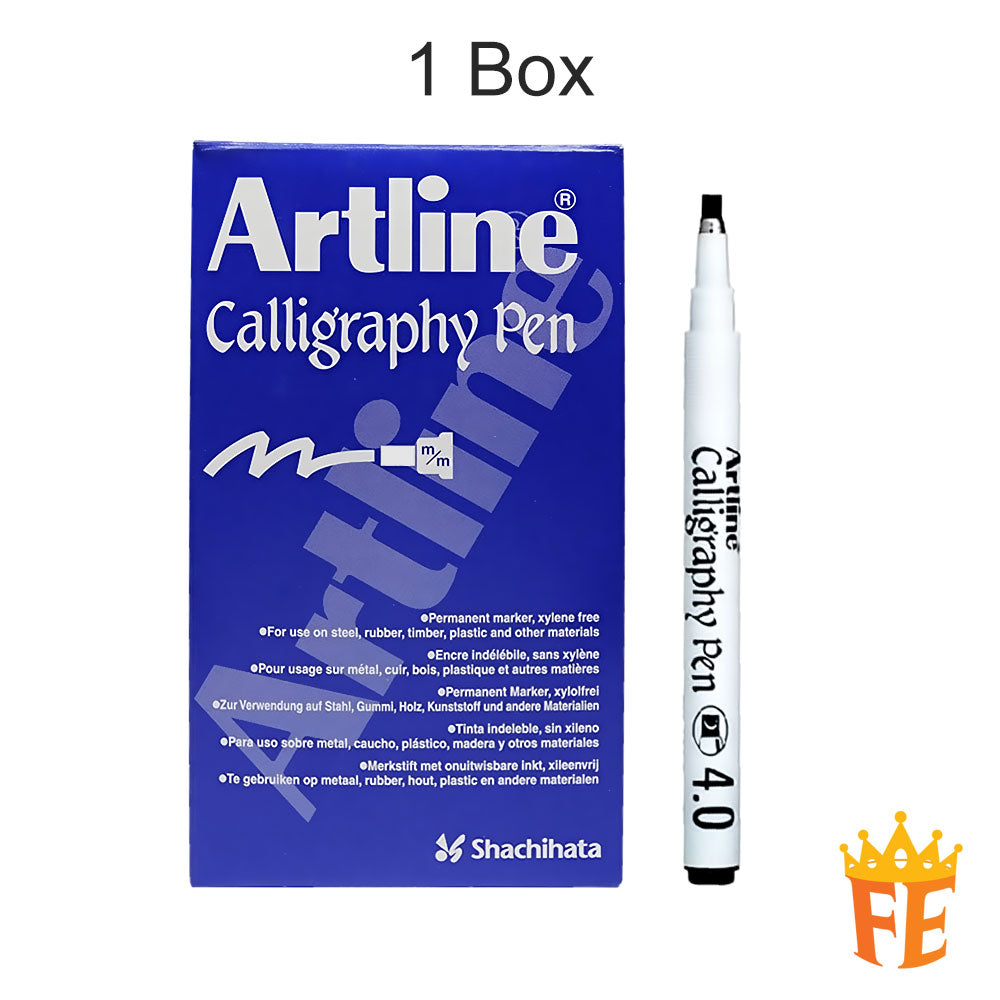 Artline Calligraphy Pen Ab Chisel Tip All Size