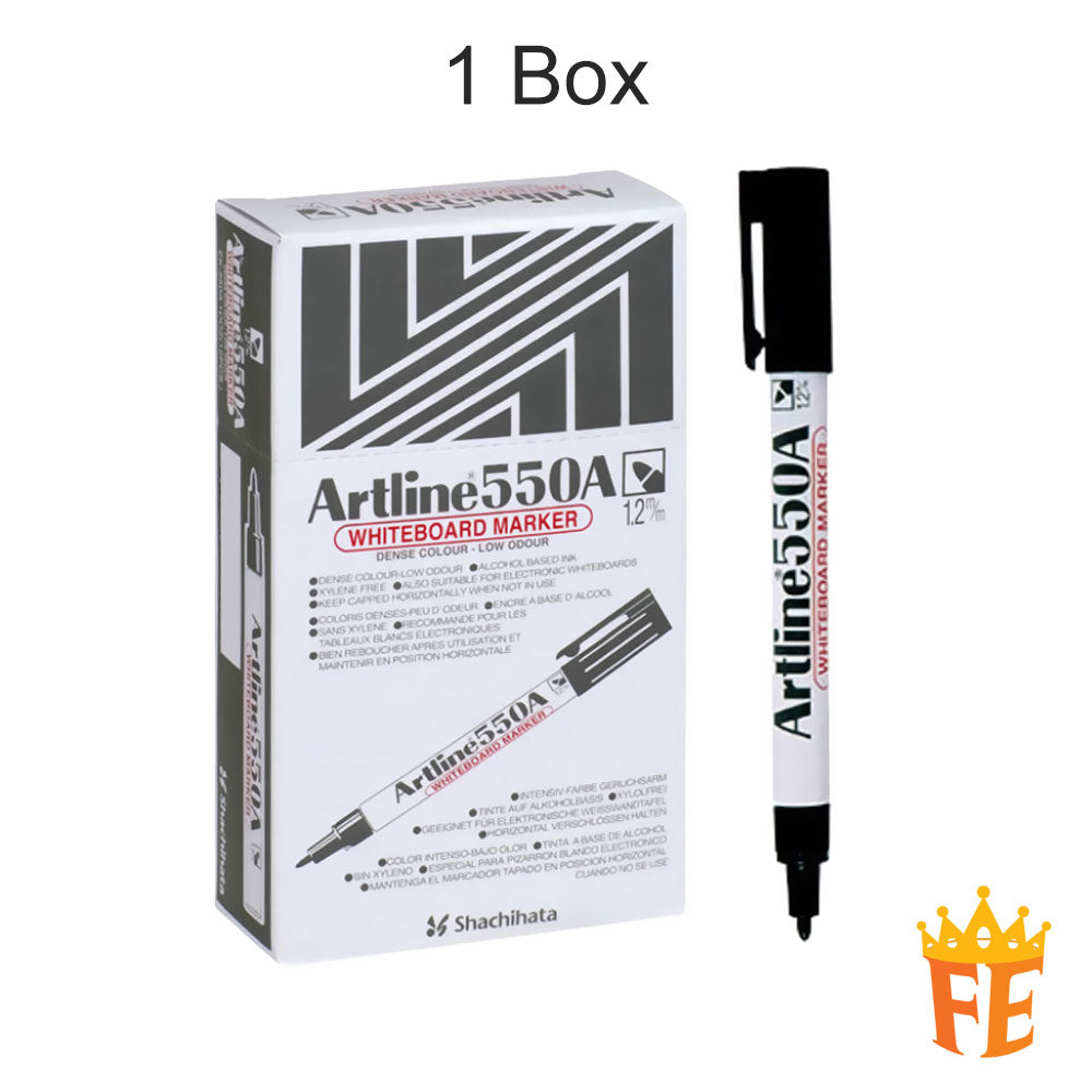 Artline Whiteboard Marker Ek-550A Fine Tip 1.2mm All Colour