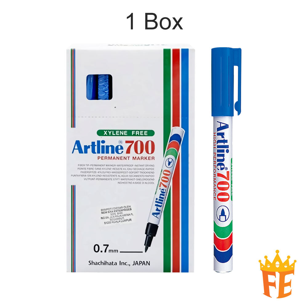 Artline Permanent Marker Ek-700 Fine Tip 0.7mm & All Colour