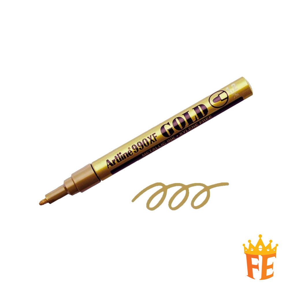 Artline Metallic Marker 990Xf / 900xf Gold / Silver