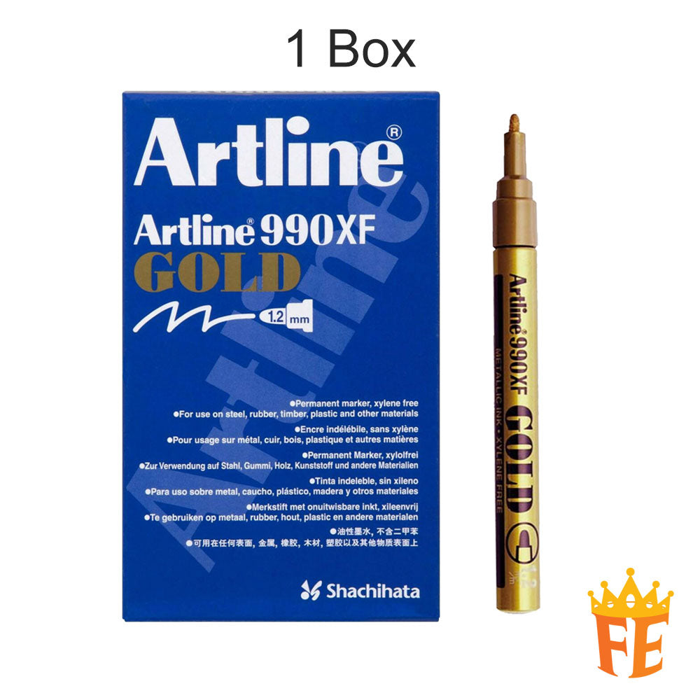 Artline Metallic Marker 990Xf / 900xf Gold / Silver